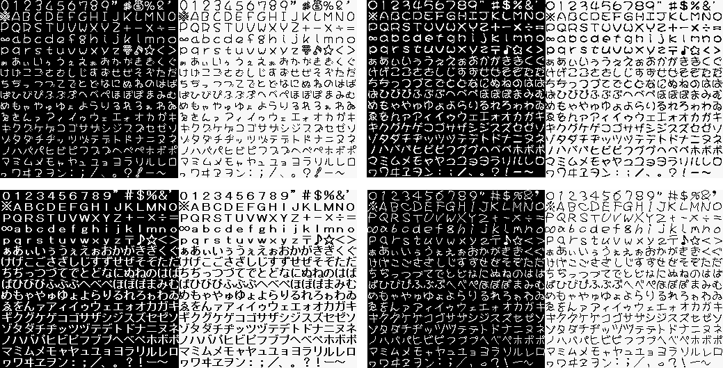 Rakugaki Showtime (JPN) - Fonts