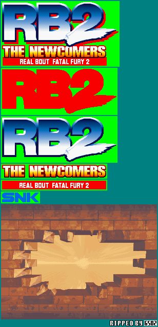 Real Bout Fatal Fury 2: The Newcomers - Title Screen