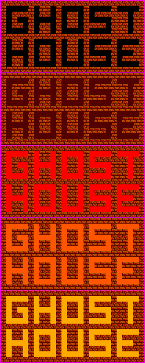 Ghost House - Title Screen