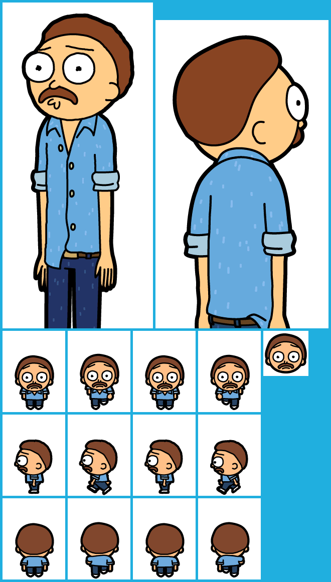 Pocket Mortys - #155 Double Denim Morty