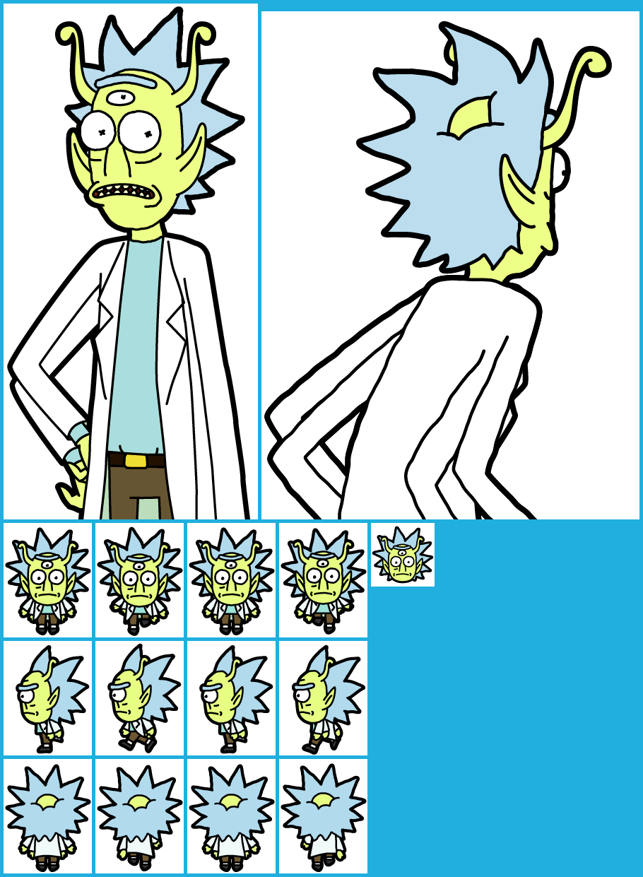 Pocket Mortys - Alien Rick (4 Arms)