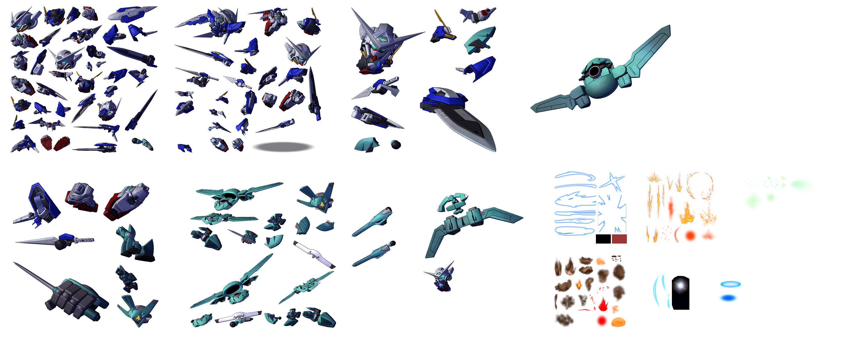 SD Gundam G Generation Wars - Gundam Exia vs AEU Enact