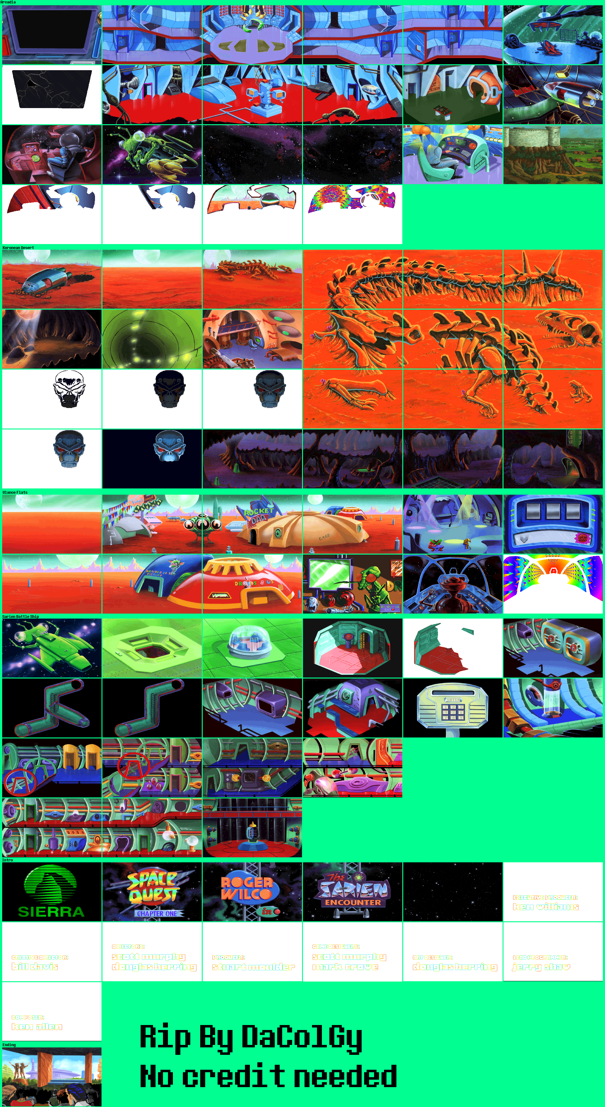 Space Quest 1 (VGA) - Backgrounds & Events