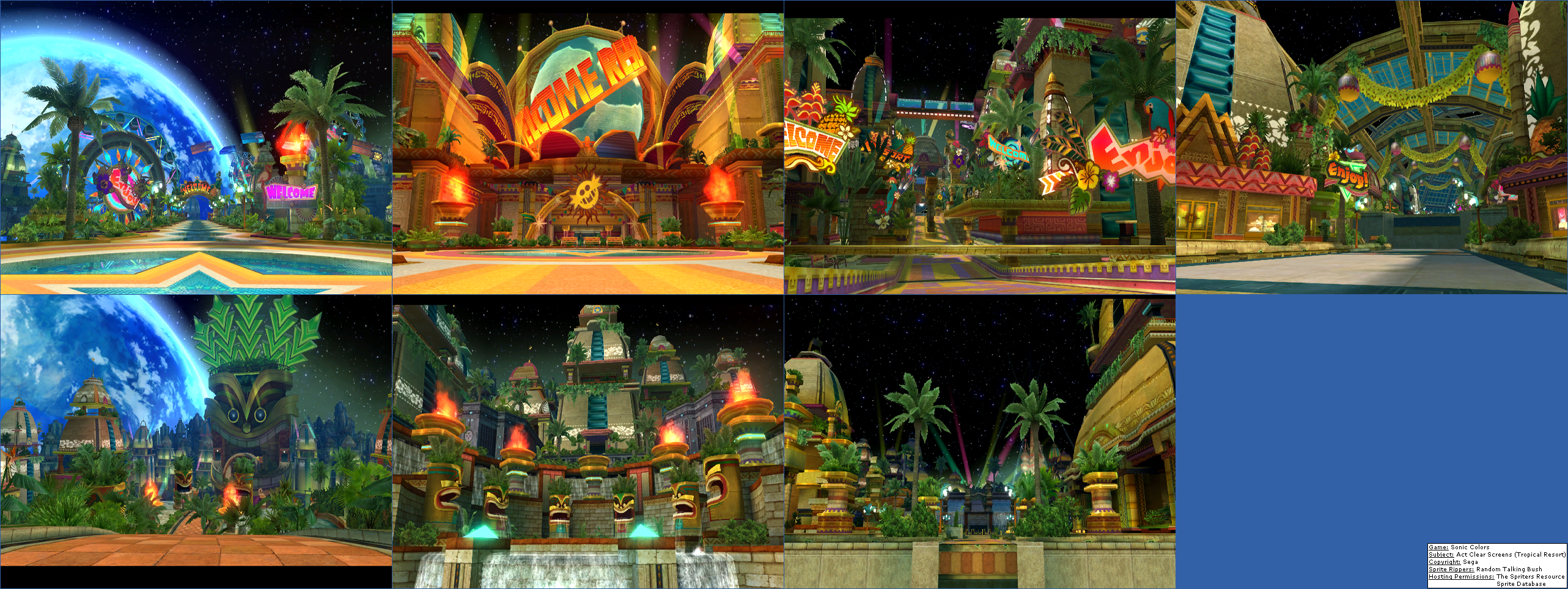 Sonic Colors - Act Clear Screens (Tropical Resort)