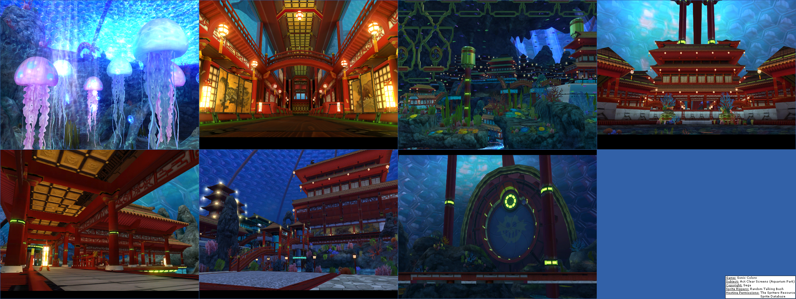 Sonic Colors - Act Clear Screens (Aquarium Park)