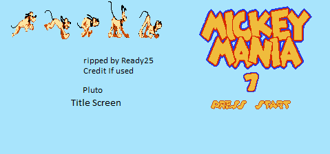 Mickey Mania 7 (Bootleg) - Title Screen & Pluto