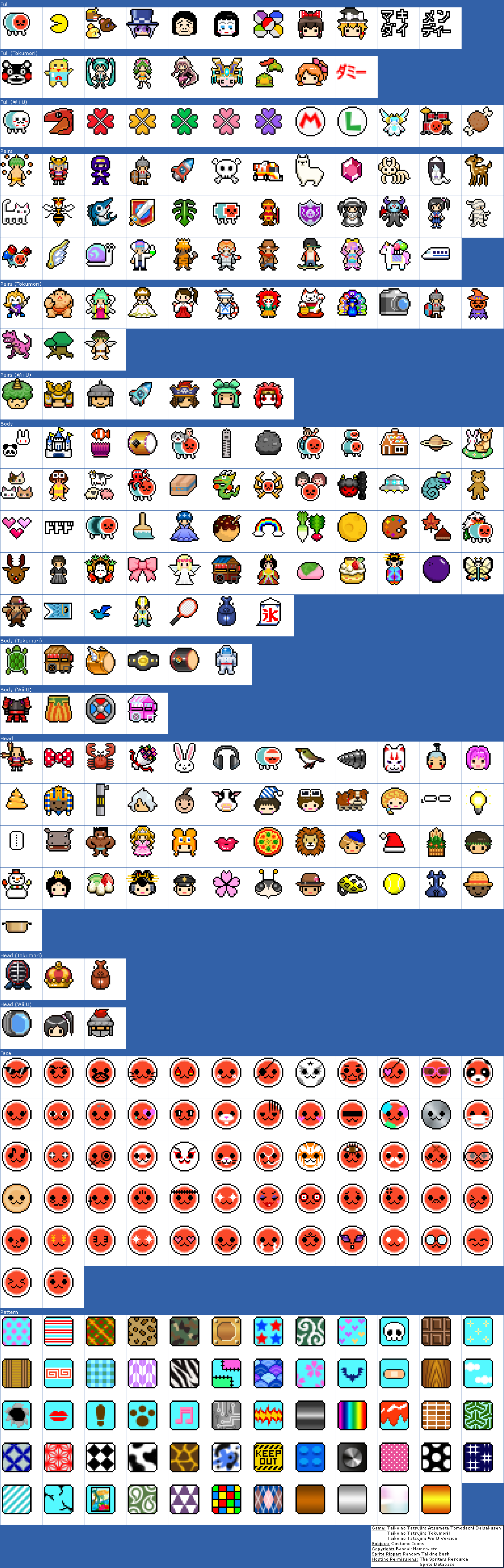 Costume Icons