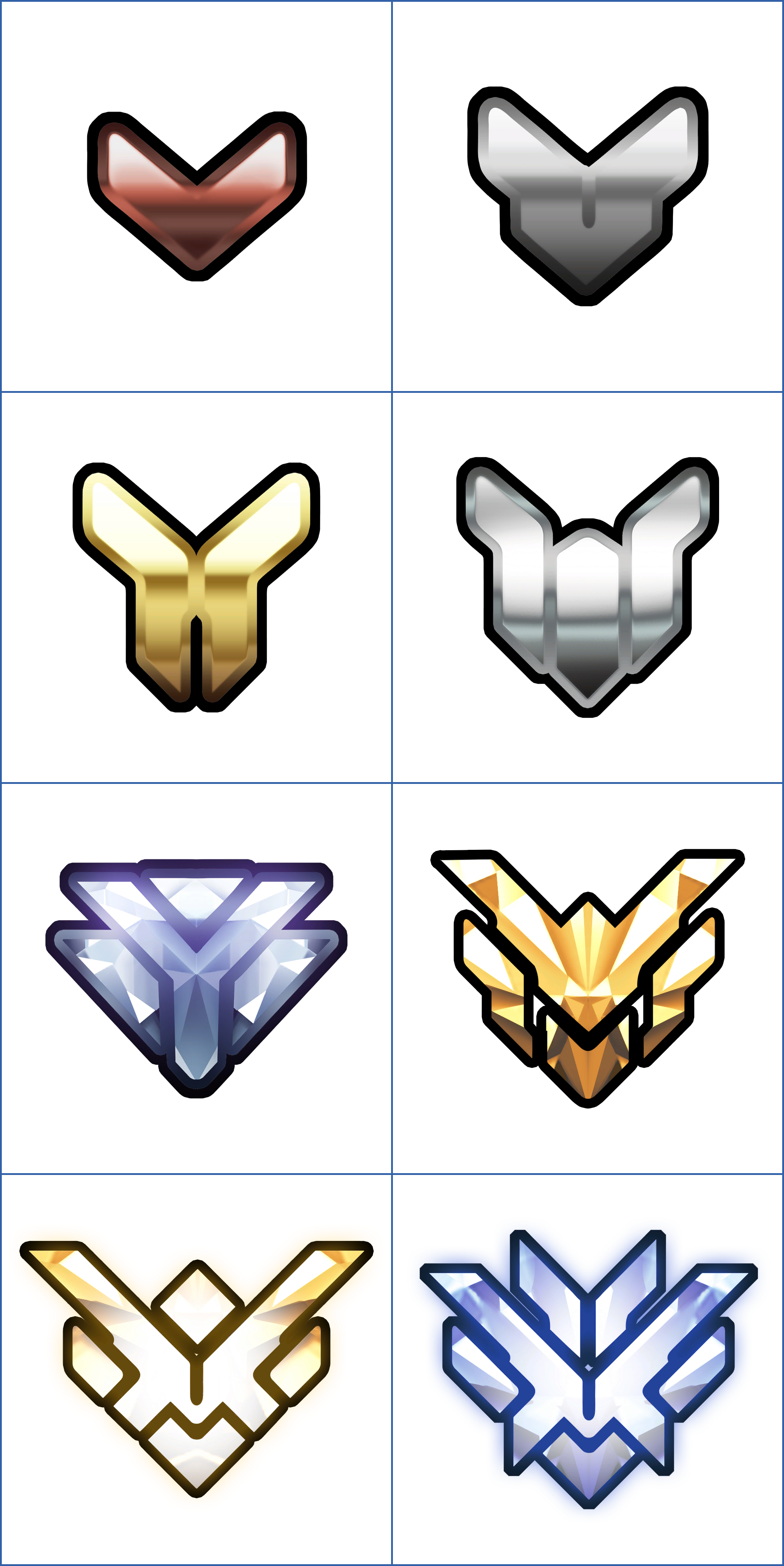 Overwatch - Competitive Rank Icons