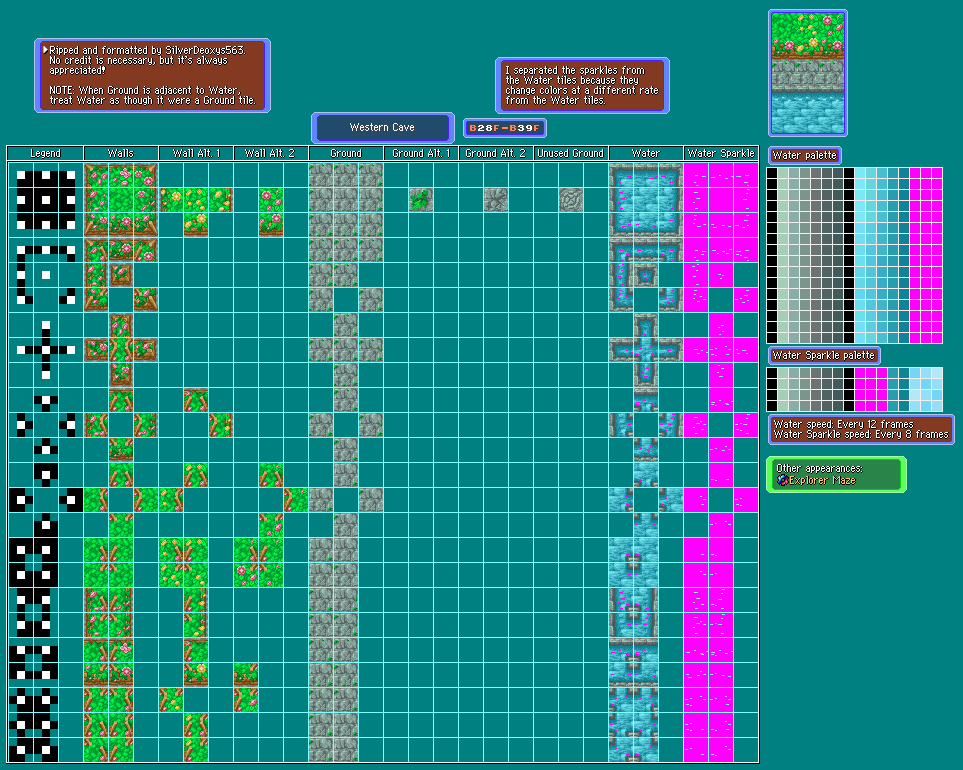 Pokémon Mystery Dungeon: Red Rescue Team - Western Cave B28F - B39F