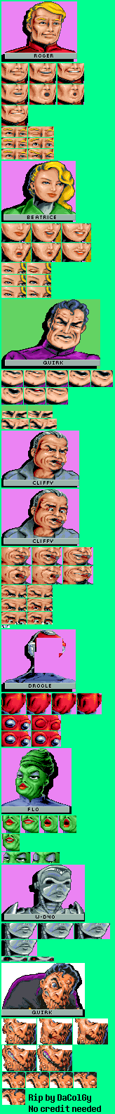 Space Quest 5: The Next Mutation - Portraits