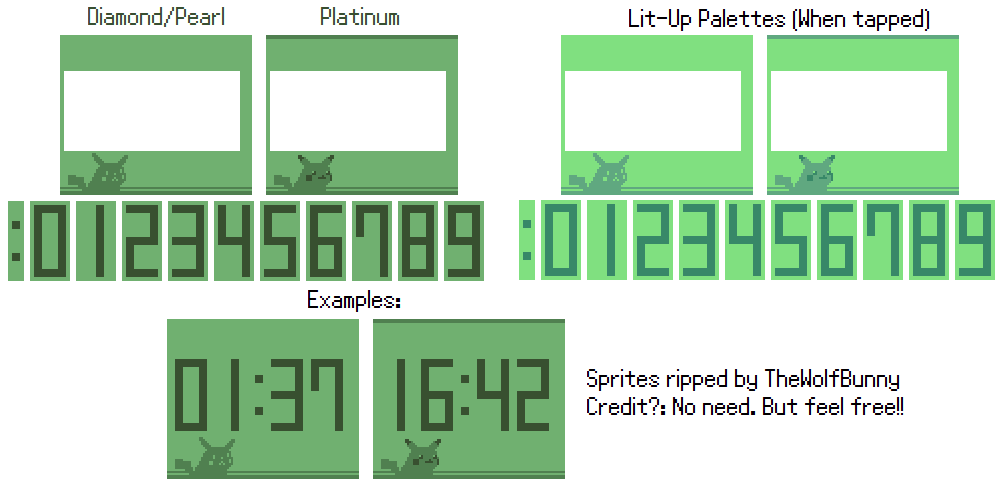 Pokémon Platinum - Pokétch Clock