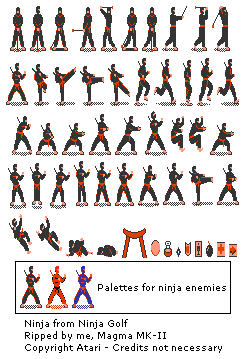 Ninja Golf (Atari 7800) - Ninja
