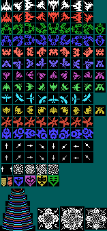 Galaga (MSX) - General Sprites