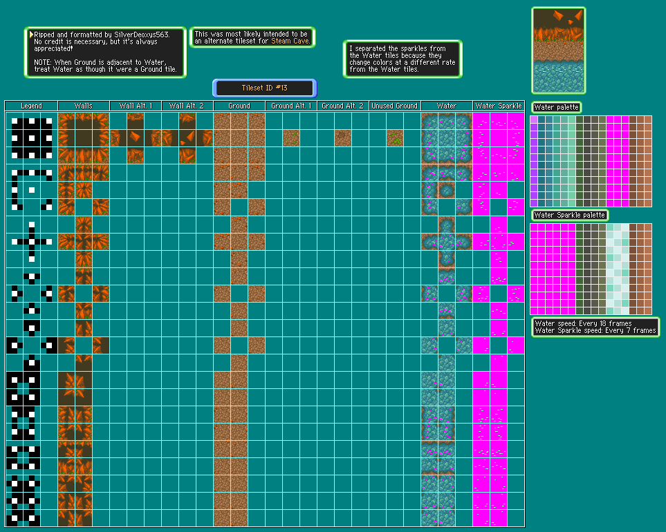 Pokémon Mystery Dungeon: Explorers of Time / Darkness - Unused: Tileset ID #13