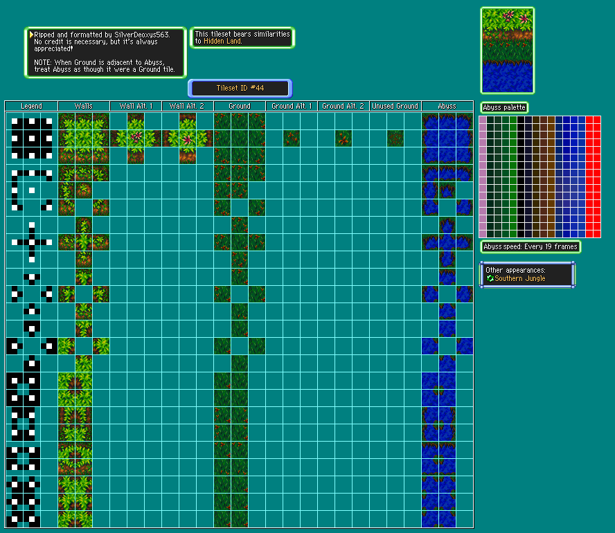 Pokémon Mystery Dungeon: Explorers of Time / Darkness - Unused: Tileset ID #44