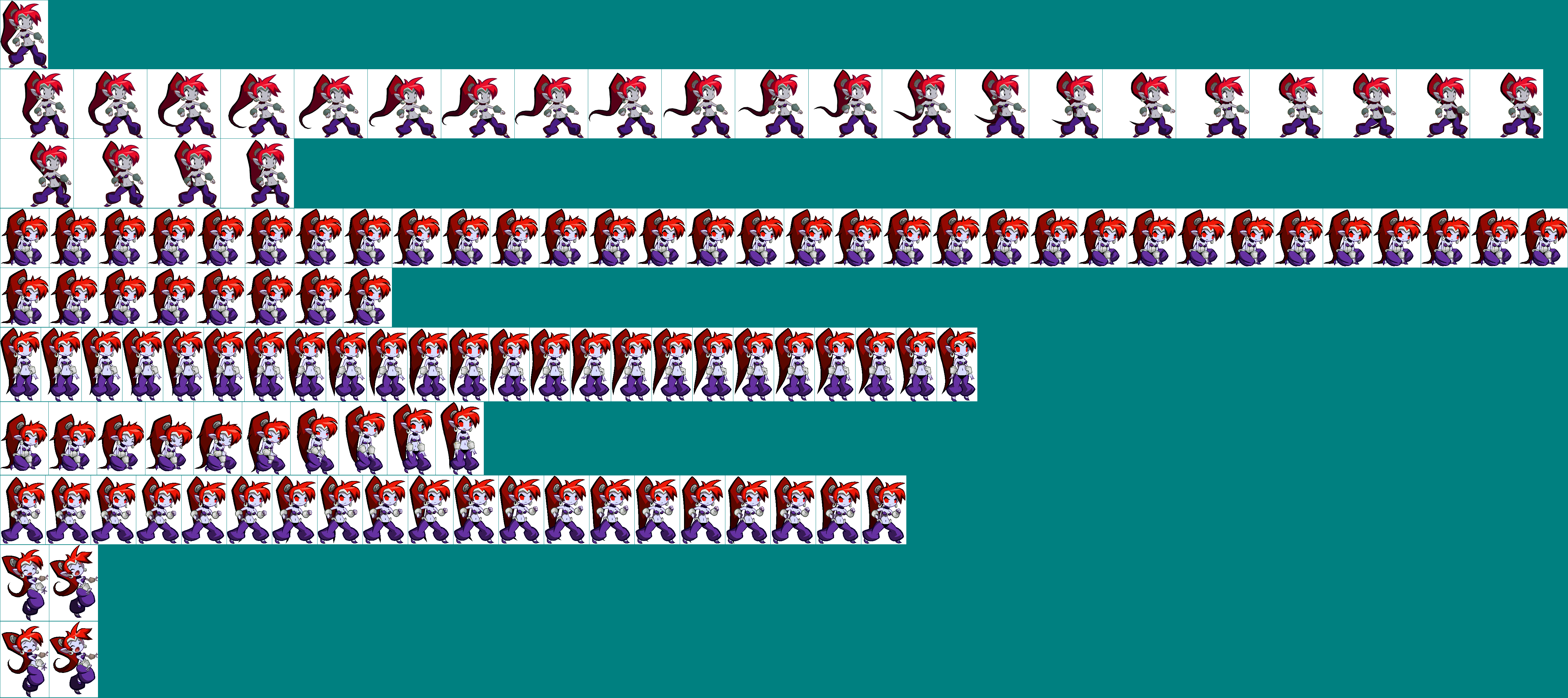 shantae sprites ds shantae sprites ds