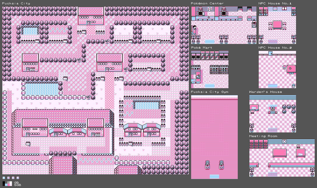 Pokémon Red / Blue - Fuchsia City