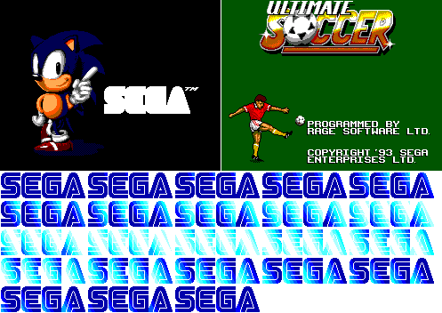 Ultimate Soccer - Sega Logo & Title Screen