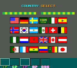 94 Super World Cup Soccer (Bootleg) - Country Select Screen