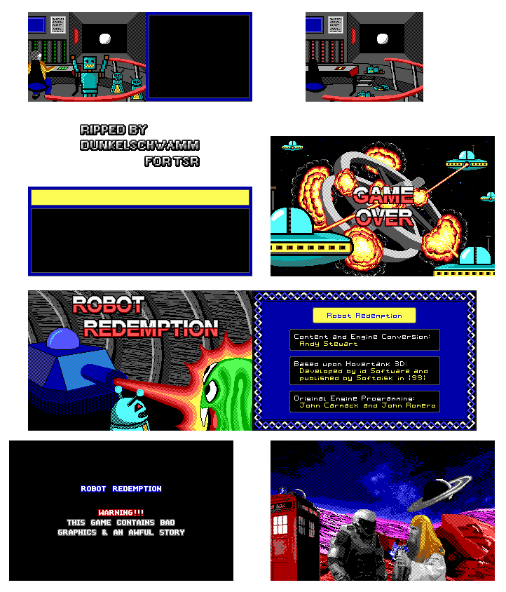 Robot Redemption - Menu Screens