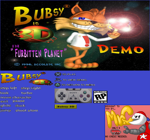 Bubsy 3D - Demo Stuff