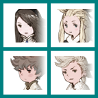 Bravely Default - Character Menu Icons