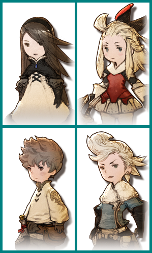 Bravely Default - Party Images