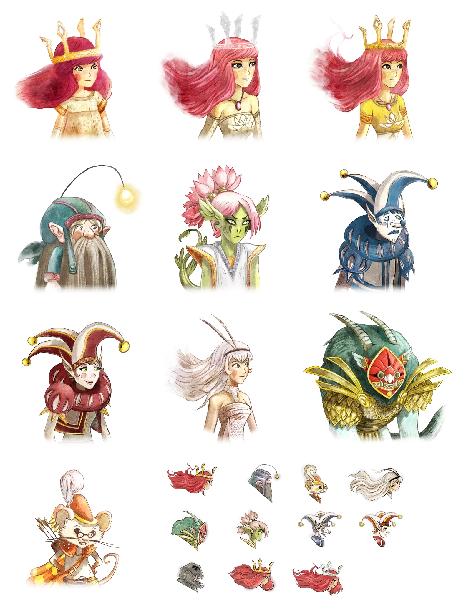 Child of Light - Character Portraits and Icons