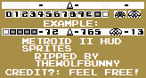 Metroid II: Return of Samus - HUD