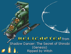 Shadow Dancer: The Secret of Shinobi - Helicopter