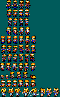 WonderSwan / WSC - Naruto - Naruto Uzumaki - The Spriters Resource