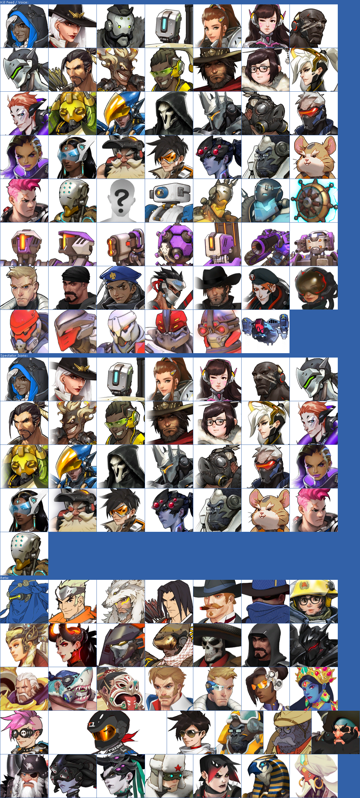 Overwatch - Hero Icons