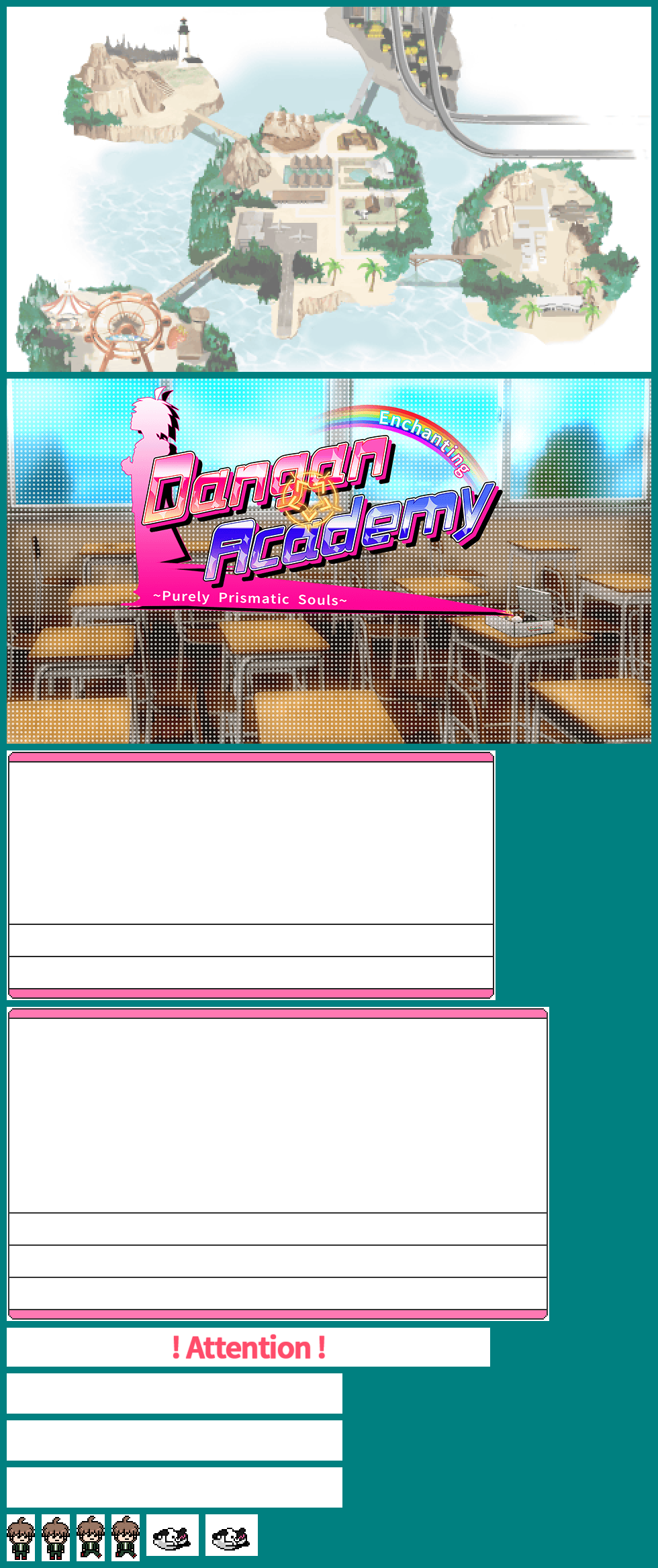 Dangan Academy Title Screen