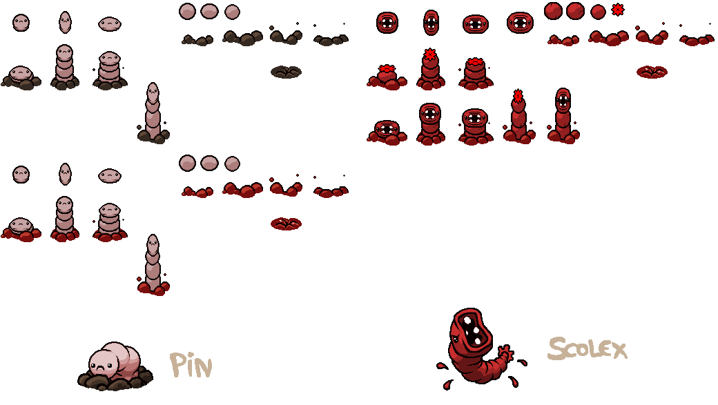 The Binding of Isaac: Rebirth - Pin & Scolex