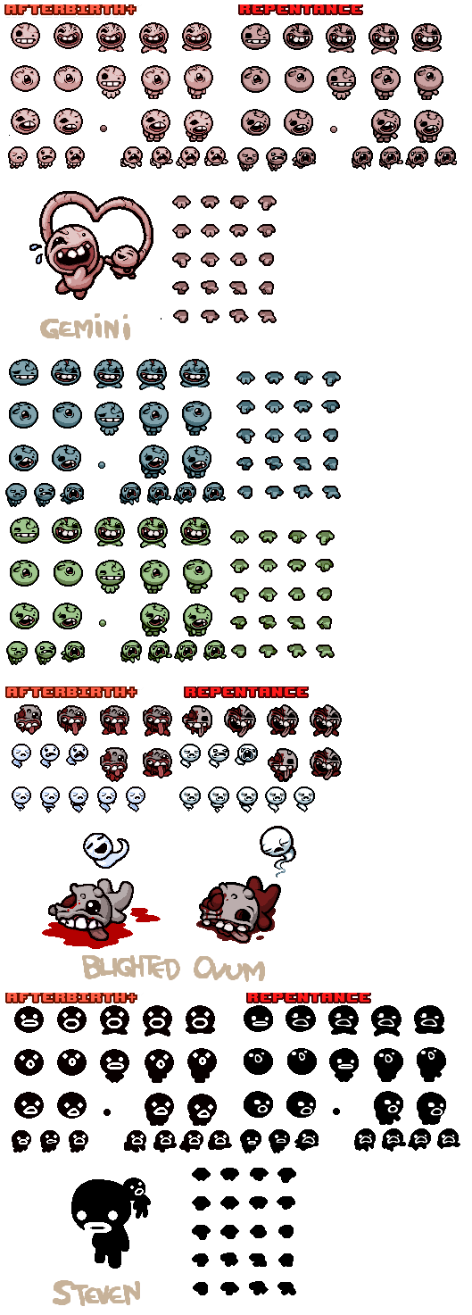 The Binding of Isaac: Rebirth - Gemini, Blighted Ovum & Steven