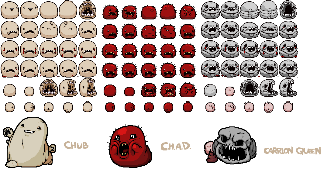 The Binding of Isaac: Rebirth - Chub, Carrion Queen & C.H.A.D.