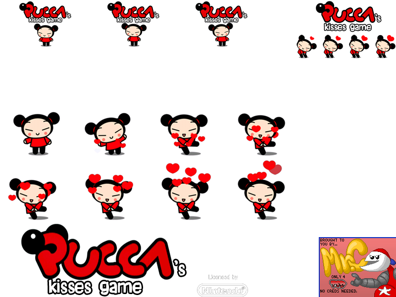 Pucca's Kisses Game - Wii Banner and Memory Data