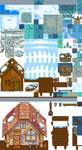 Stardew Valley - Beach (Winter)