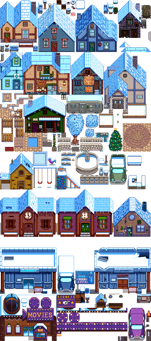 Stardew Valley - Pelican Town (Winter)