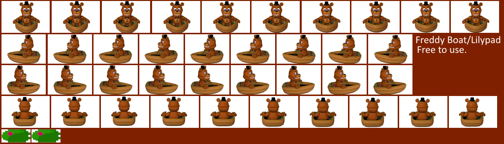 FNaF World - Freddy (Boat/Lilypad)