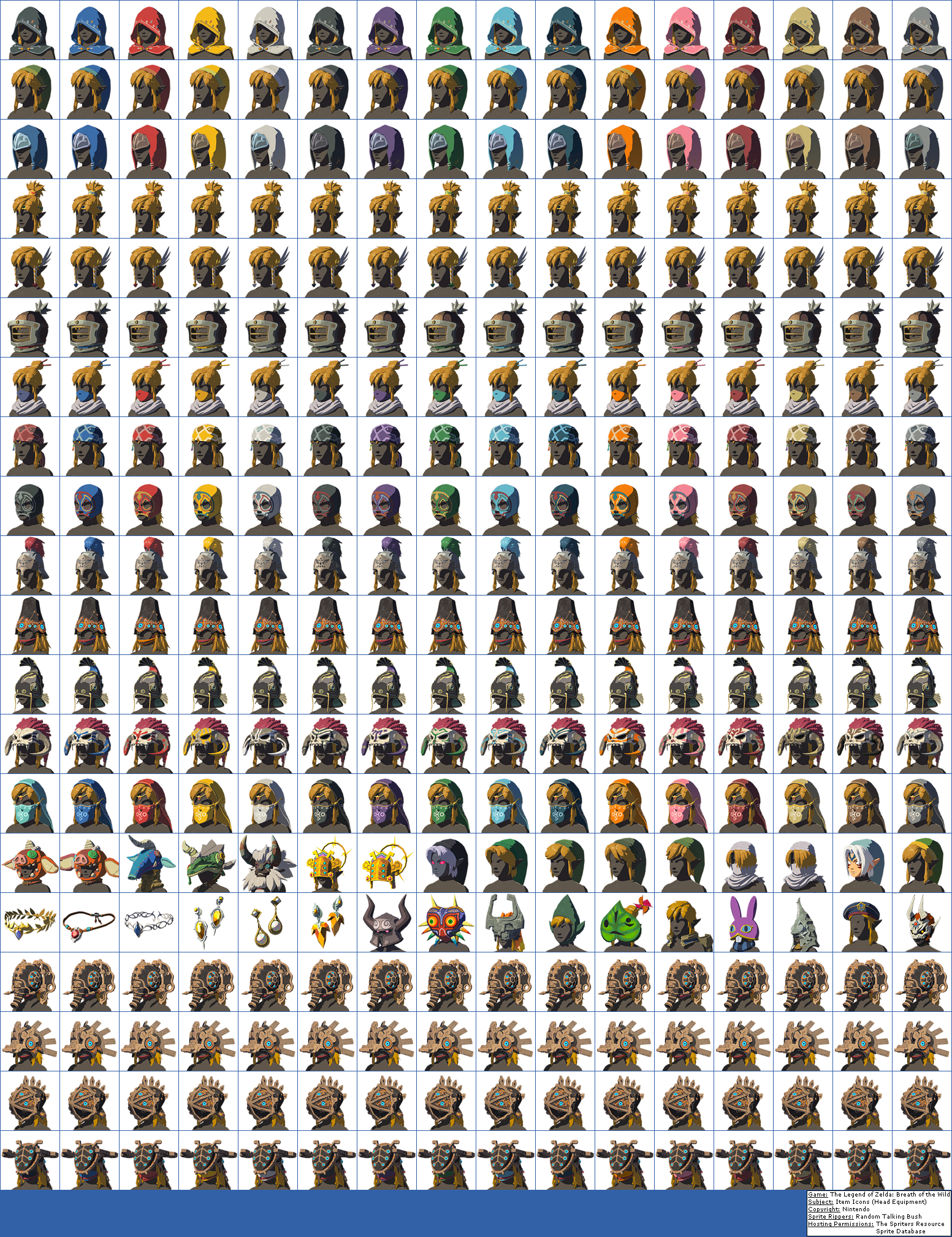 Item Icons (Head Equipment)