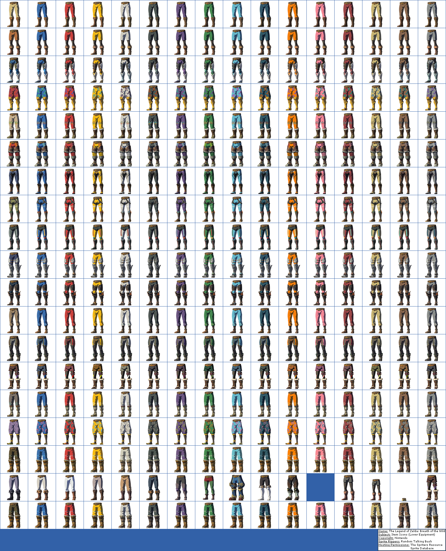 Item Icons (Lower Equipment)