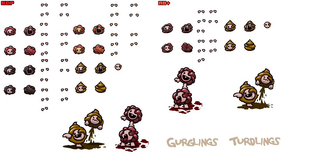 The Binding of Isaac: Rebirth - Gurglings & Turdlings