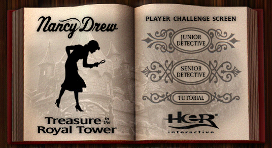 Nancy Drew: Treasure in the Royal Tower - Player Challenge Screen