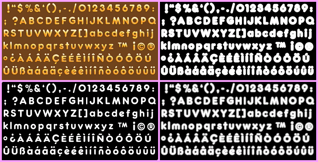 Bee Movie Game - Font