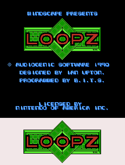 Loopz - Title Screen