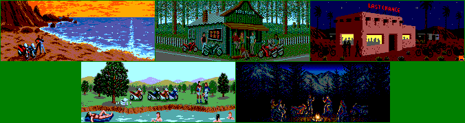 Road Rash - Result Screens