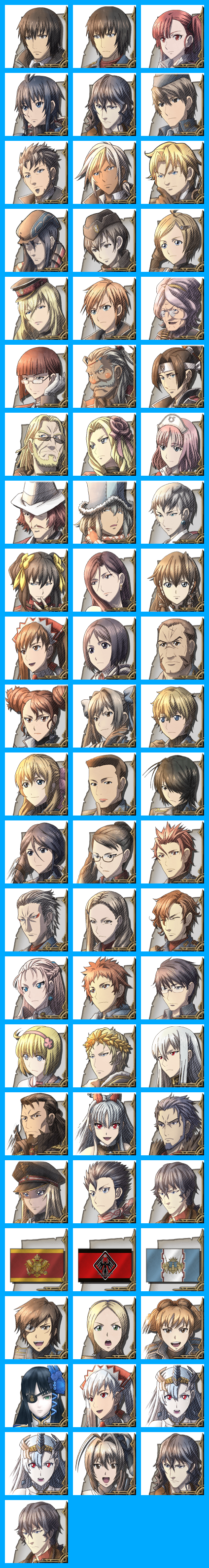 Valkyria Chronicles 3: Unrecorded Chronicles - Battle Faces (Large)