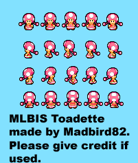 Mario Customs - Toadette (Mario & Luigi: Bowser's Inside Story-Style)