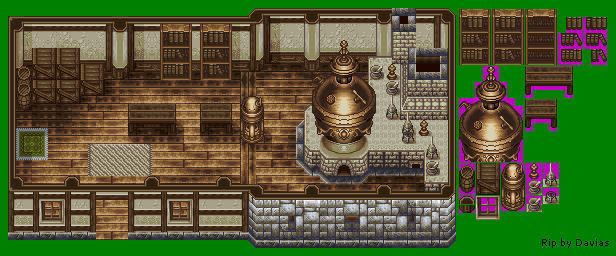 Ys V: Lost Kefin, Kingdom of Sand (JPN) - Orwell's House Interior